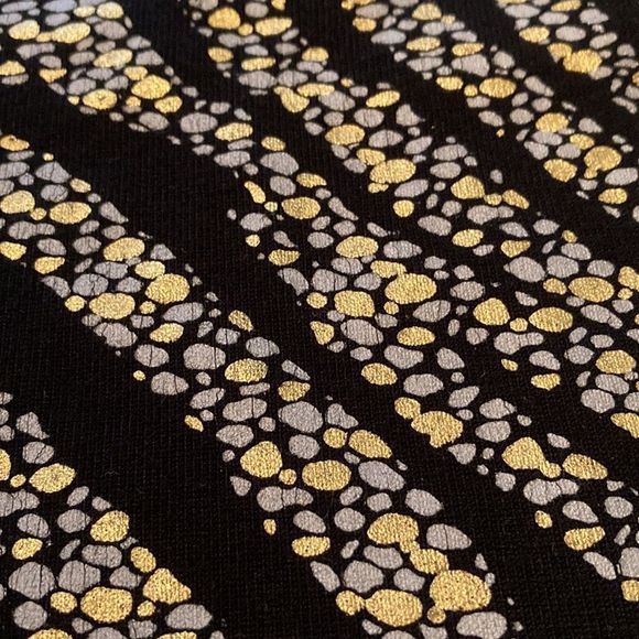 Belldini Top Knit Black Gold Pewter Sleeveless Layering Tank Top - Picture 4 of 12